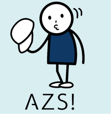 社内公募で決まった「AZS!」をキャラクター化
