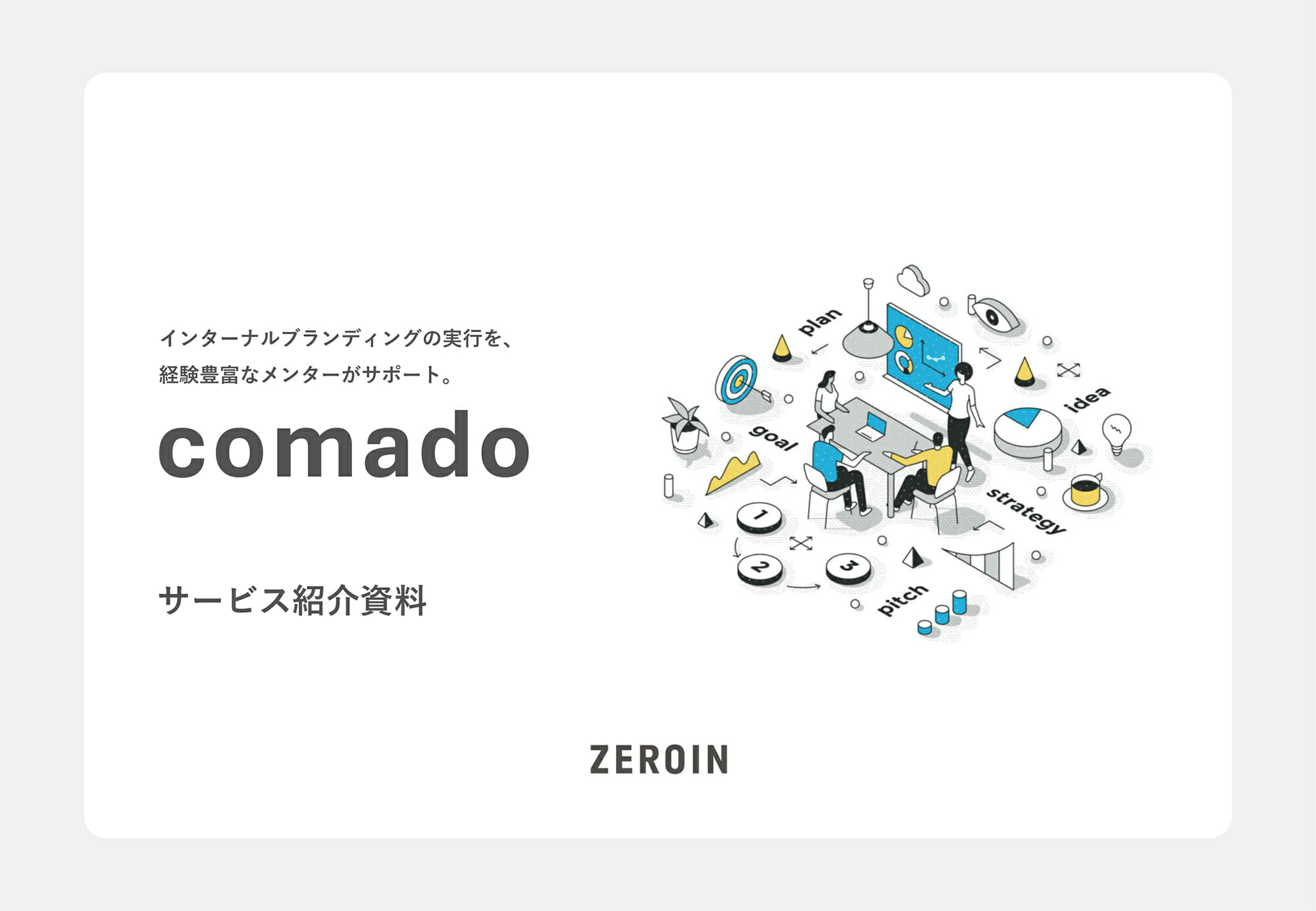 『comado』インナーブランディングメンターサービスの資料イメージ