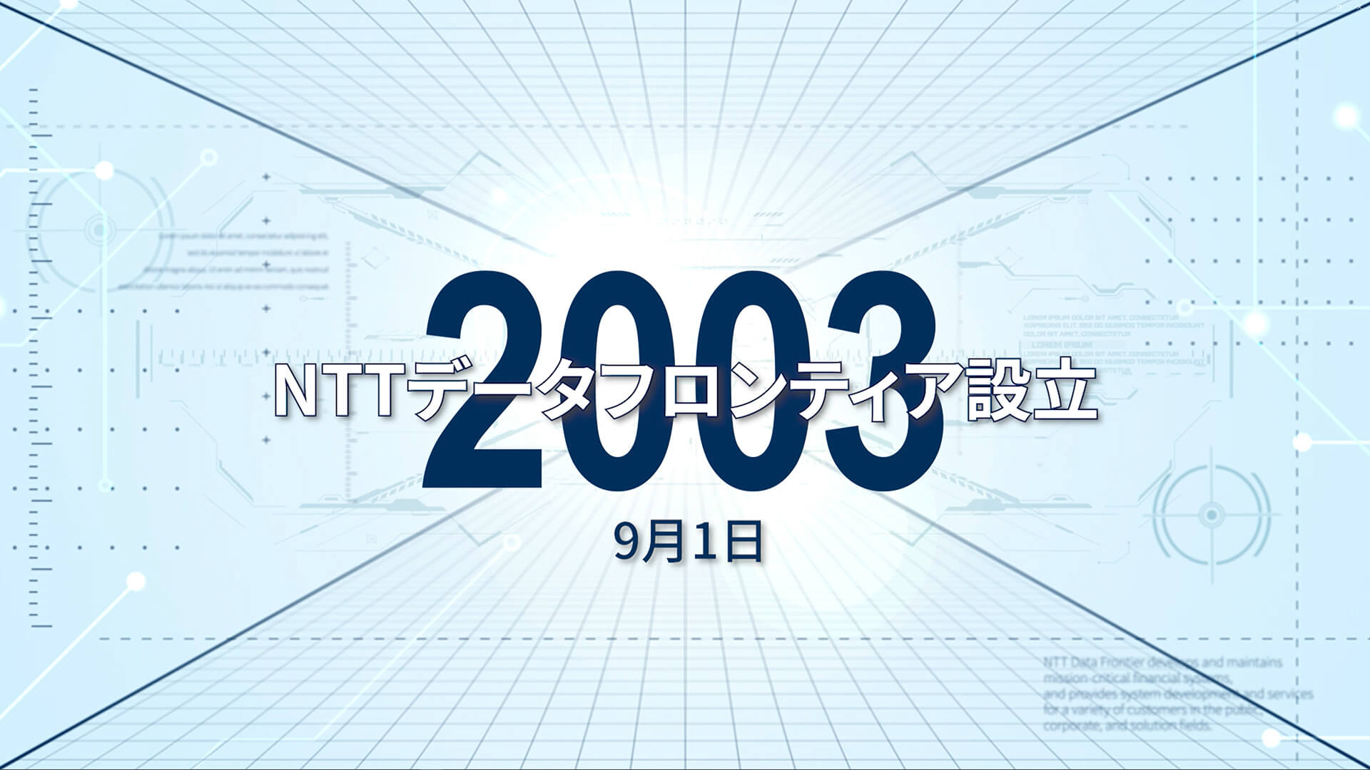 創立20周年記念祝賀のオープニング映像1